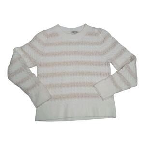 ANOTHER LOVE MAREN SWEATER‎ VINTAGE CREAM STRIPE WOMEN S MINIMALIST QUIET LUXURY